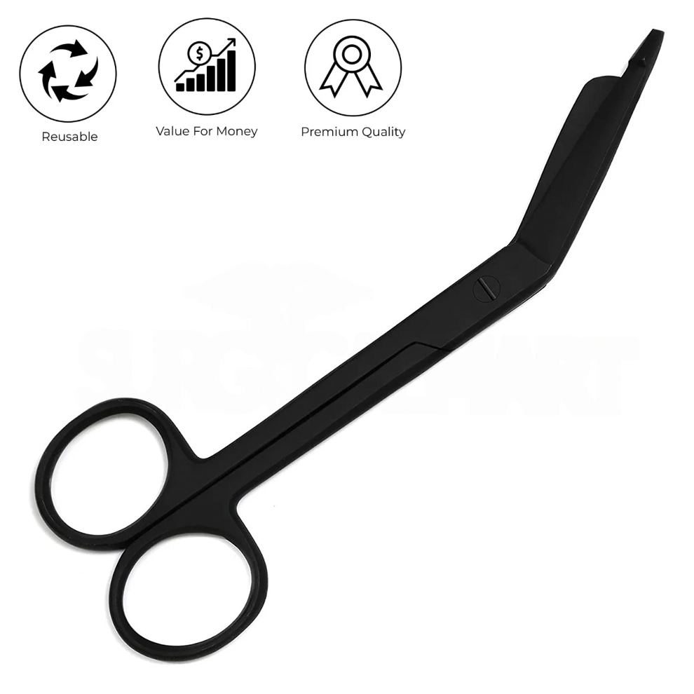 tactical black lister bandage scissors 5 5