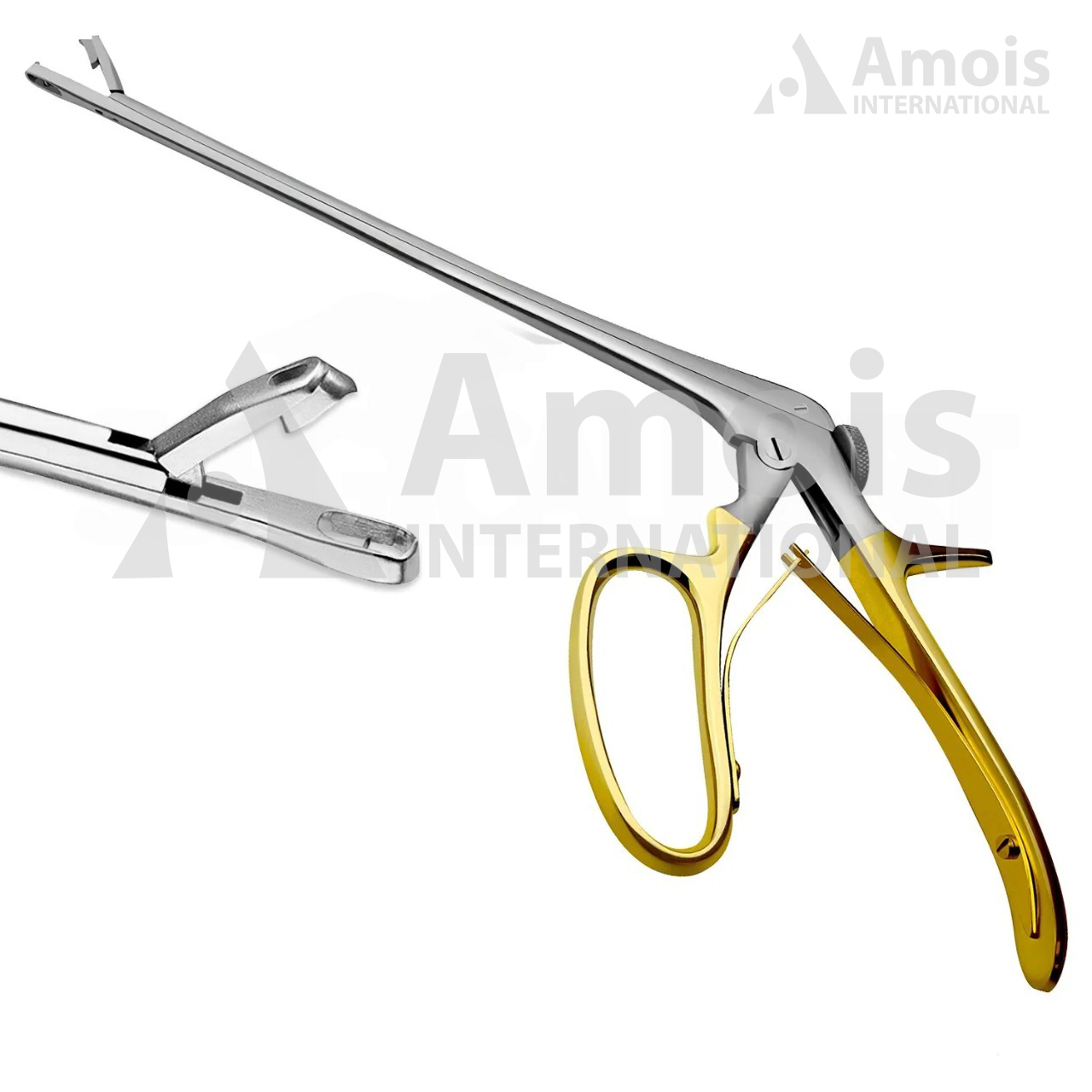 tischler standard biopsy punch straight 3mmx7mm bite gold handle